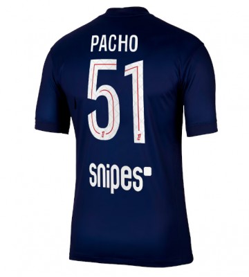 Paris Saint-Germain Willian Pacho #51 Hjemmebanetrøje 2025-26 Kortærmet